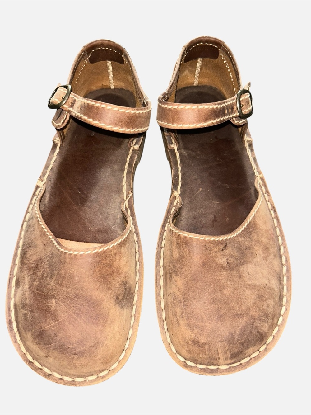Duckfeet ‘Mols’ Leather Mary Jane Shoes Cocoa EU 45 US Men's 11.5 / 12. Unisex